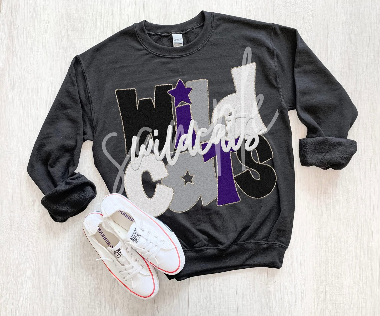 Faux Chanel lettering wild cats